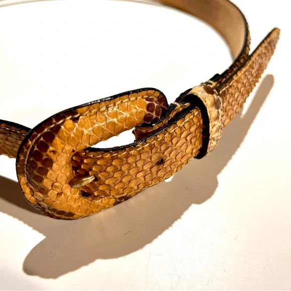 Wcm | Accessories | Genuine Python Belt By Wcm New York In  display picture 3